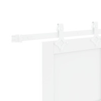 Produktbild för Skjutdörr Vit 83 x 232 cm Massiv furu
