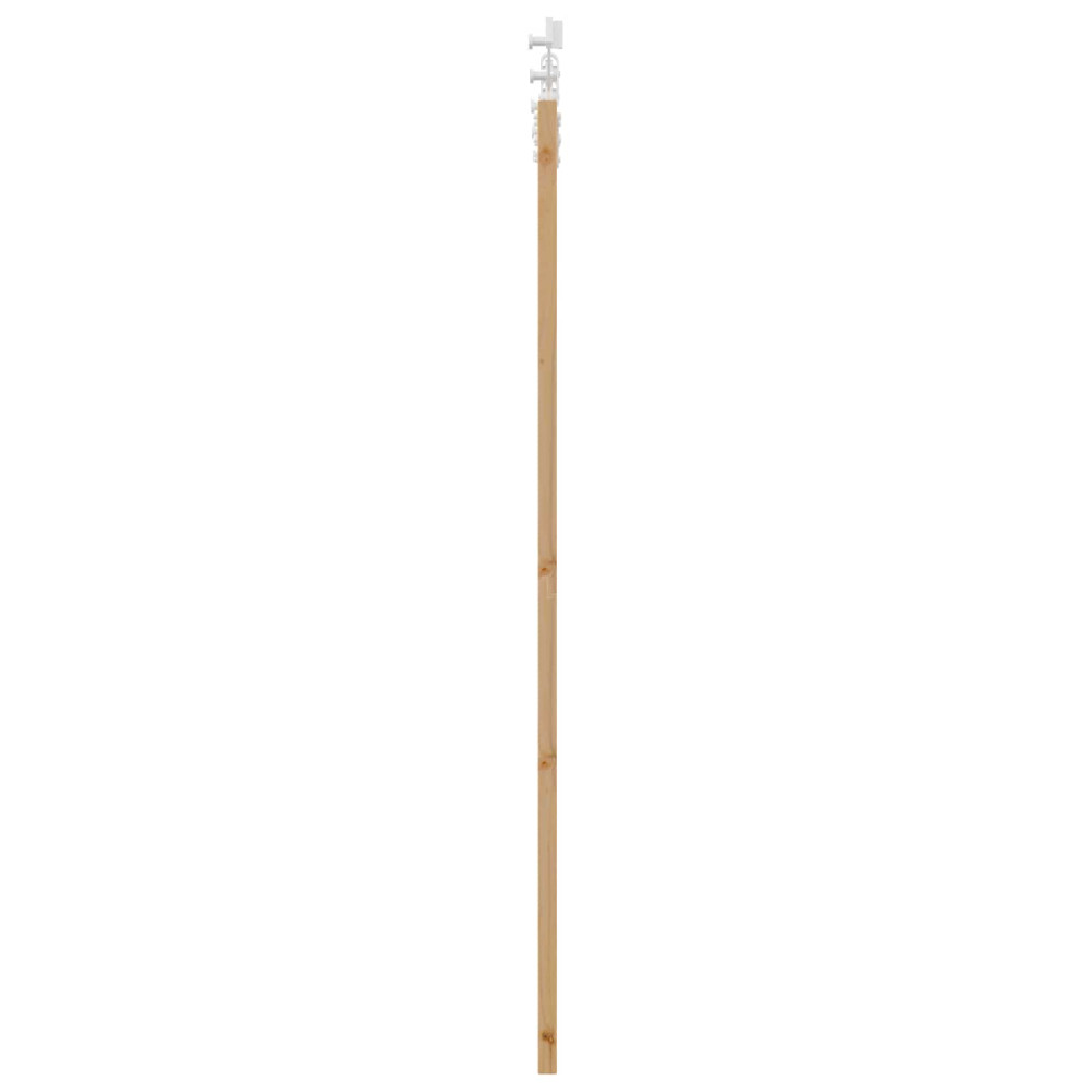 Produktbild för Skjutdörr Naturlig och vit 86 x 198,5 cm Massiv furu