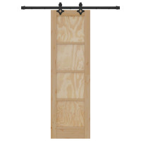 Produktbild för Skjutdörr ORKDAL Naturlig 61 x 198,5 cm Massiv furu