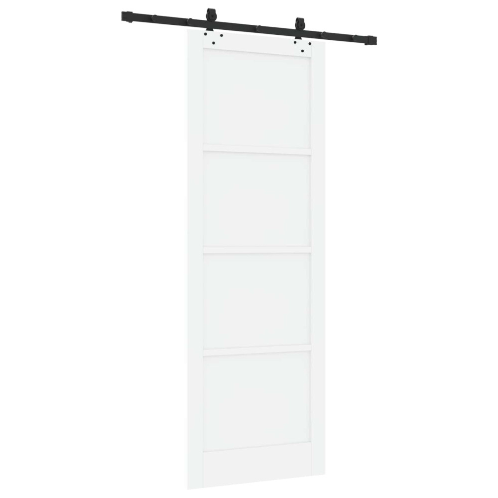 Produktbild för Skjutdörr ORKDAL Vit 83 x 232 cm Massiv furu