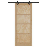 Produktbild för Skjutdörr ORKDAL Naturlig 86 x 211 cm Massiv furu