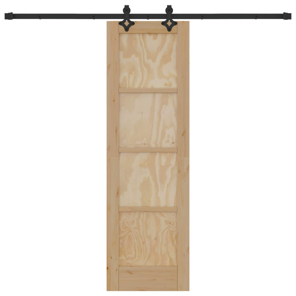Produktbild för Skjutdörr ORKDAL Naturlig 61 x 198,5 cm Massiv furu