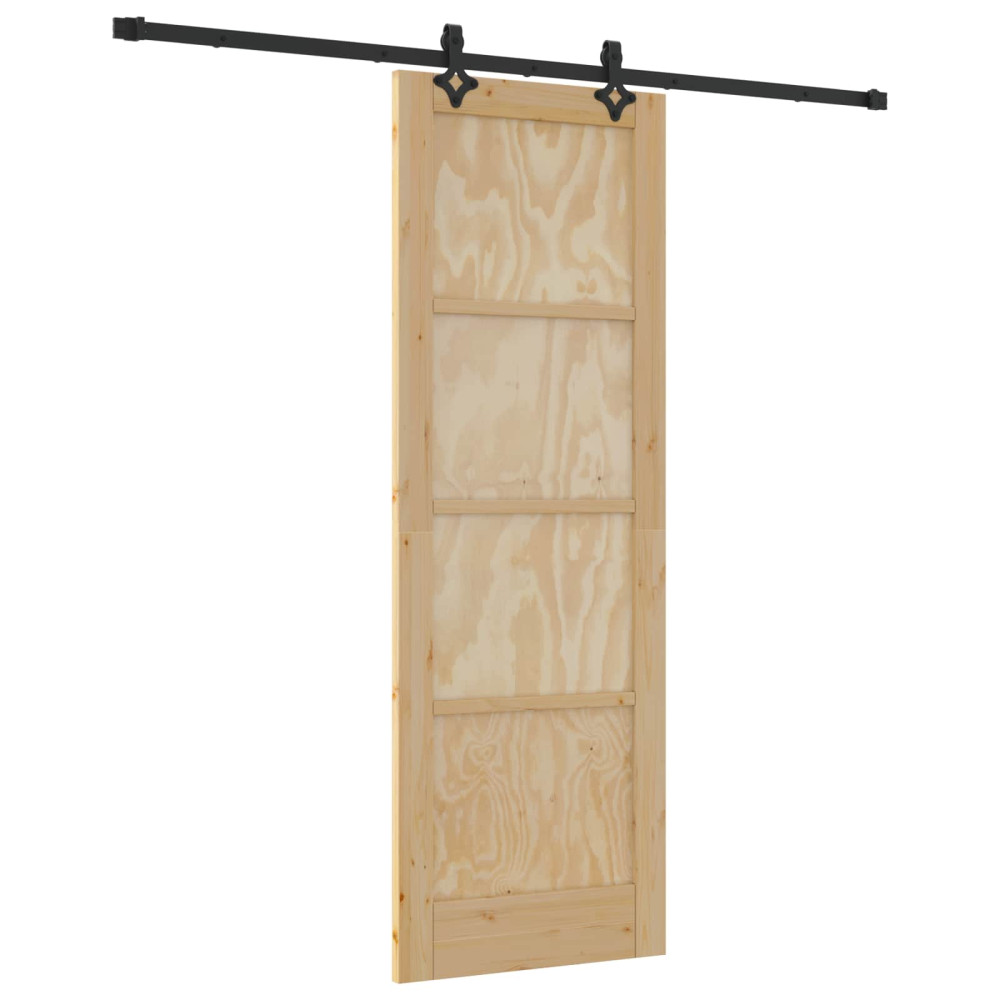 Produktbild för Skjutdörr ORKDAL Naturlig 73,5 x 211 cm Massiv furu
