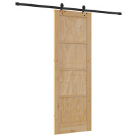 Produktbild för Skjutdörr ORKDAL Naturlig 73,5 x 211 cm Massiv furu