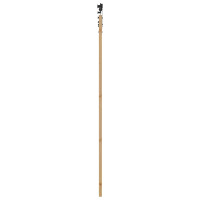 Produktbild för Skjutdörr ORKDAL Naturlig och svart 83 x 232 cm Massiv furu