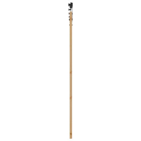 Produktbild för Skjutdörr ORKDAL Naturlig och svart 86 x 198,5 cm Massiv furu