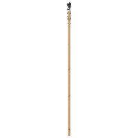 Produktbild för Skjutdörr ORKDAL Naturlig och svart 86 x 211 cm Massiv furu