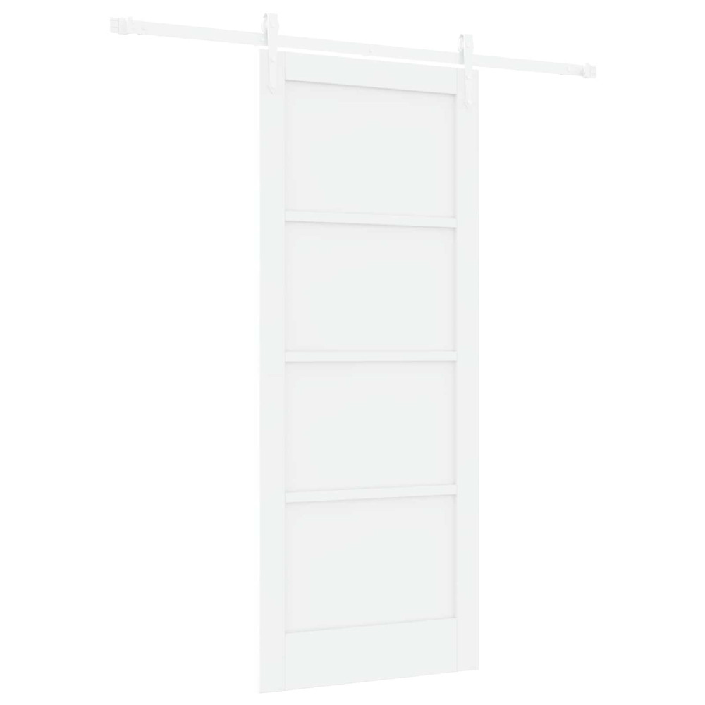 Produktbild för Skjutdörr ORKDAL Vit 83 x 202 cm Massiv furu