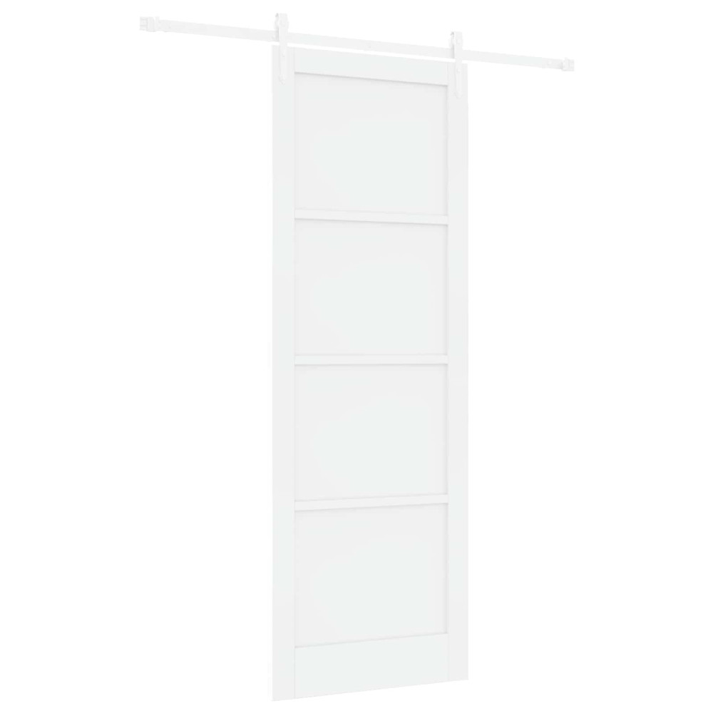 Produktbild för Skjutdörr ORKDAL Vit 83 x 232 cm Massiv furu
