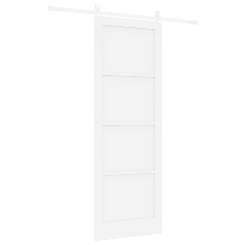 Produktbild för Skjutdörr ORKDAL Vit 83 x 232 cm Massiv furu