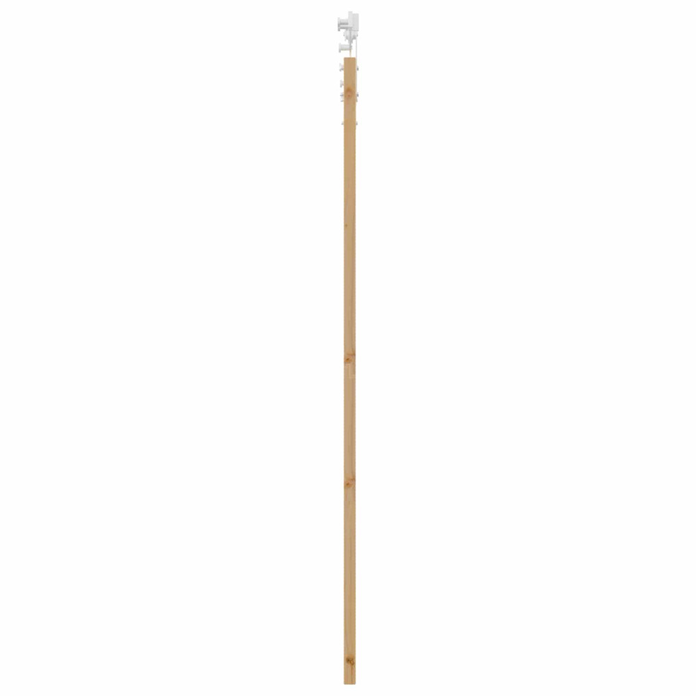 Produktbild för Skjutdörr ORKDAL Naturlig och vit 86 x 198,5 cm Massiv furu