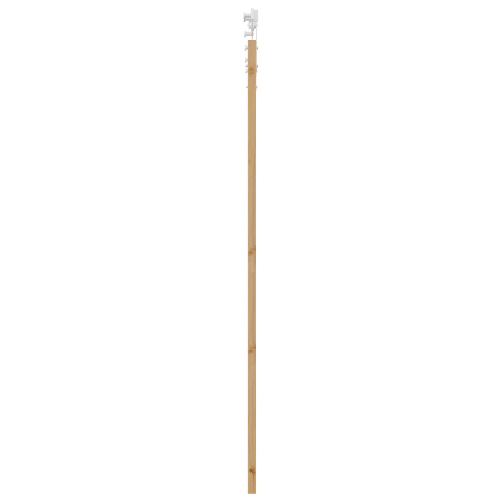 Produktbild för Skjutdörr ORKDAL Naturlig och vit 86 x 211 cm Massiv furu