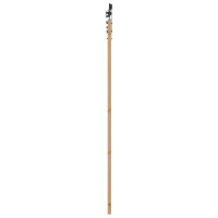 Produktbild för Skjutdörr ORKDAL Naturlig och svart 73,5 x 211 cm Massiv furu