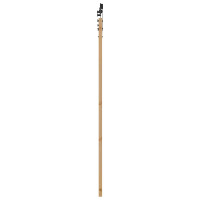 Produktbild för Skjutdörr ORKDAL Naturlig och svart 86 x 198,5 cm Massiv furu