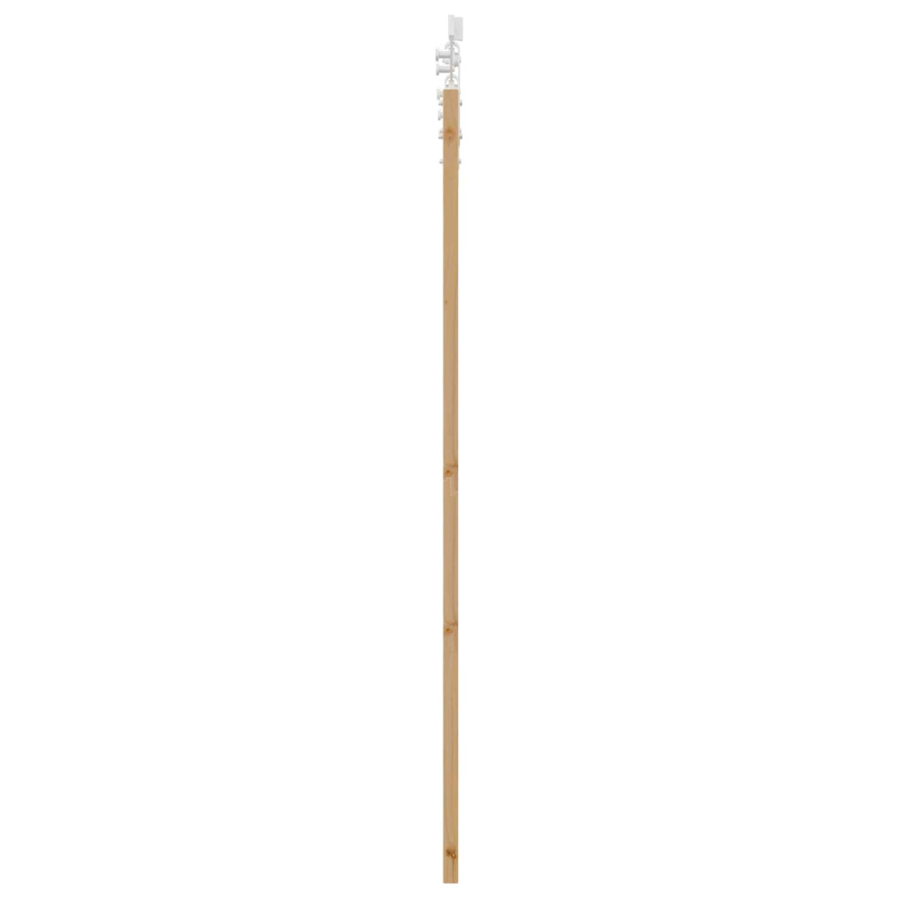 Produktbild för Skjutdörr ORKDAL Naturlig och vit 61 x 198,5 cm Massiv furu