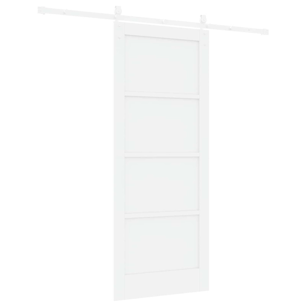 Produktbild för Skjutdörr ORKDAL Vit 83 x 202 cm Massiv furu
