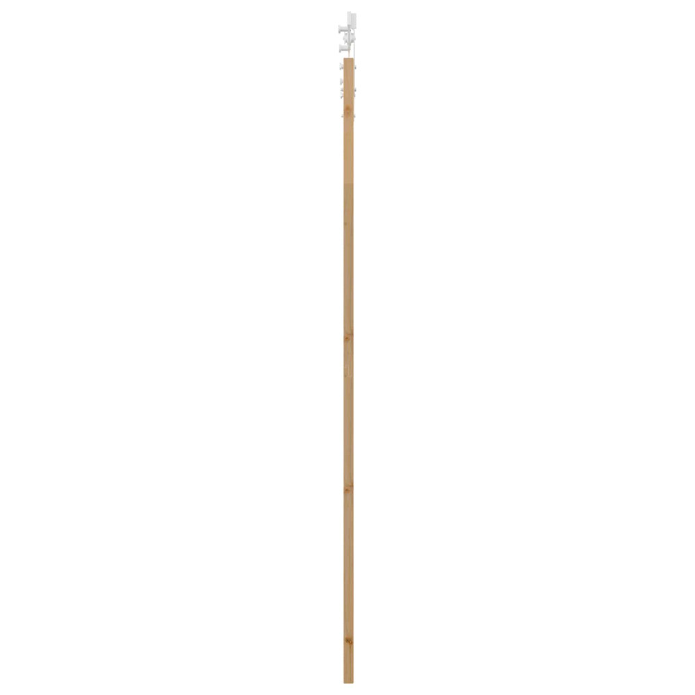 Produktbild för Skjutdörr ORKDAL Naturlig och vit 83 x 232 cm Massiv furu