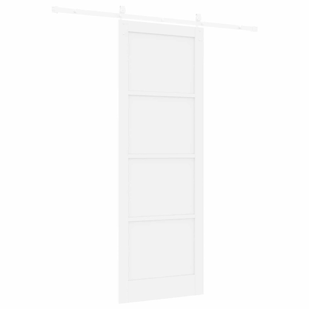 Produktbild för Skjutdörr ORKDAL Vit 83 x 232 cm Massiv furu