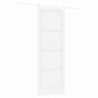 Produktbild för Skjutdörr ORKDAL Vit 83 x 232 cm Massiv furu