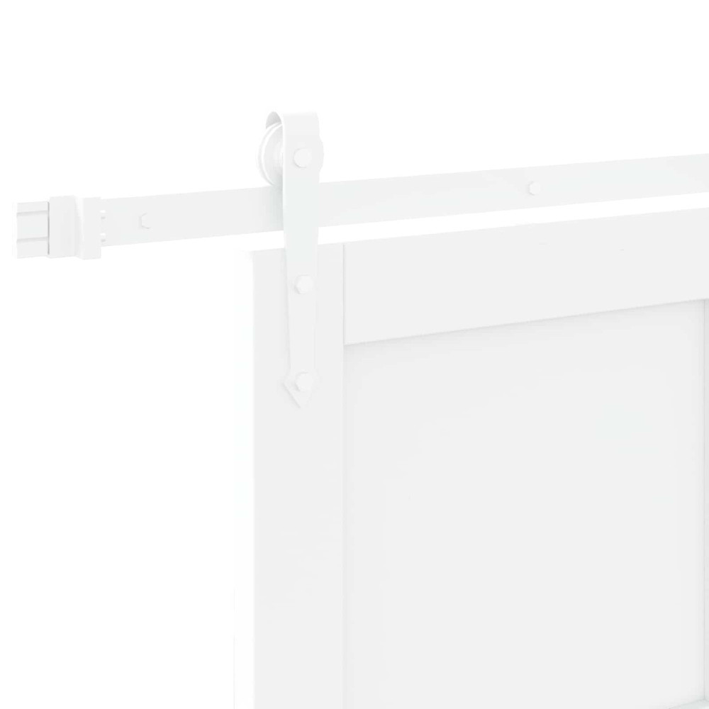 Produktbild för Skjutdörr ORKDAL Vit 83 x 232 cm Massiv furu