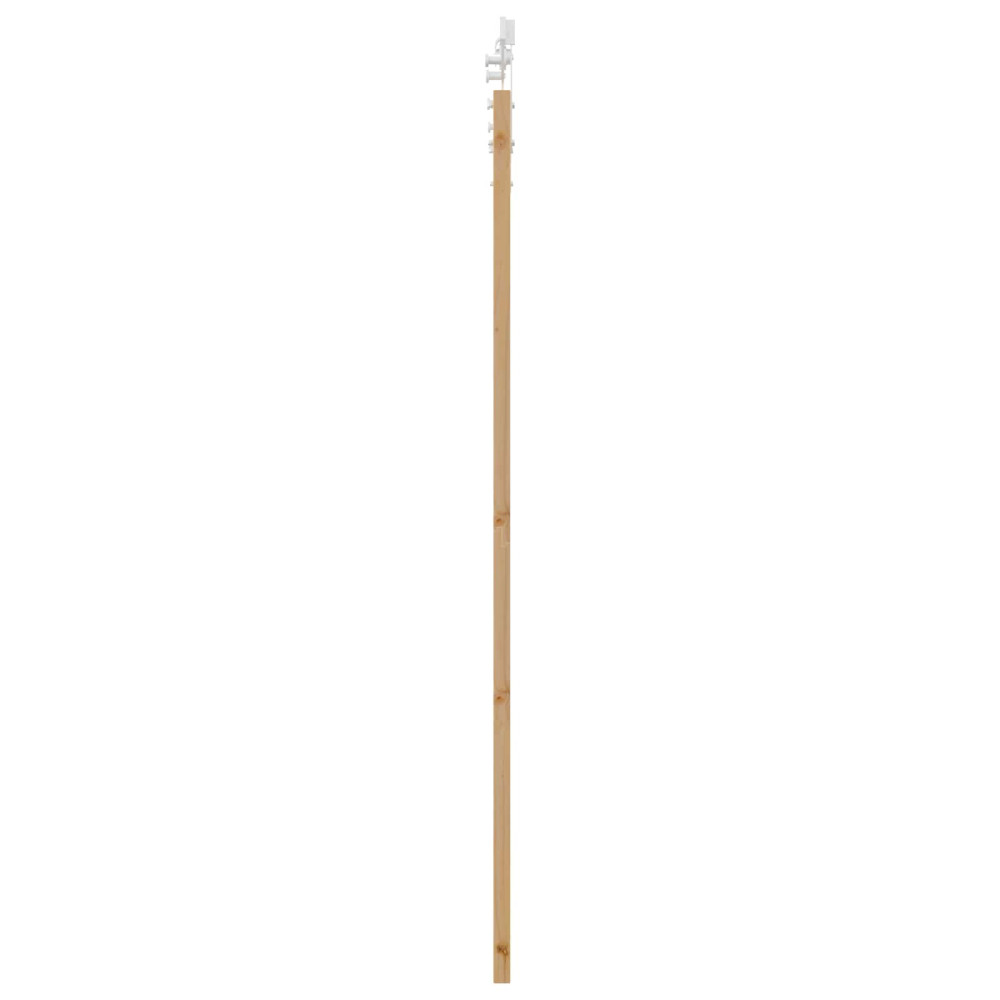 Produktbild för Skjutdörr ORKDAL Naturlig och vit 86 x 198,5 cm Massiv furu