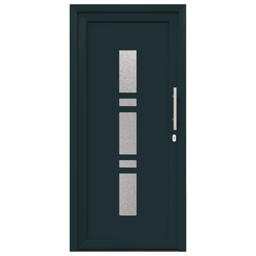 Produktbild för Framdörr Antracit 98 x 200 cm PVC