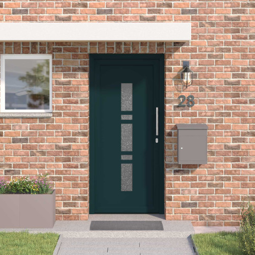 vidaXL Framdörr Antracit 98 x 208 cm PVC