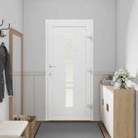 Produktbild för Framdörr Antracit 98 x 208 cm PVC