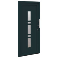 Produktbild för Framdörr Antracit 98 x 208 cm PVC