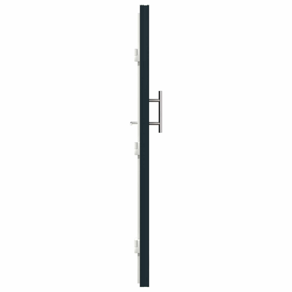 Produktbild för Framdörr Antracit 98 x 208 cm PVC