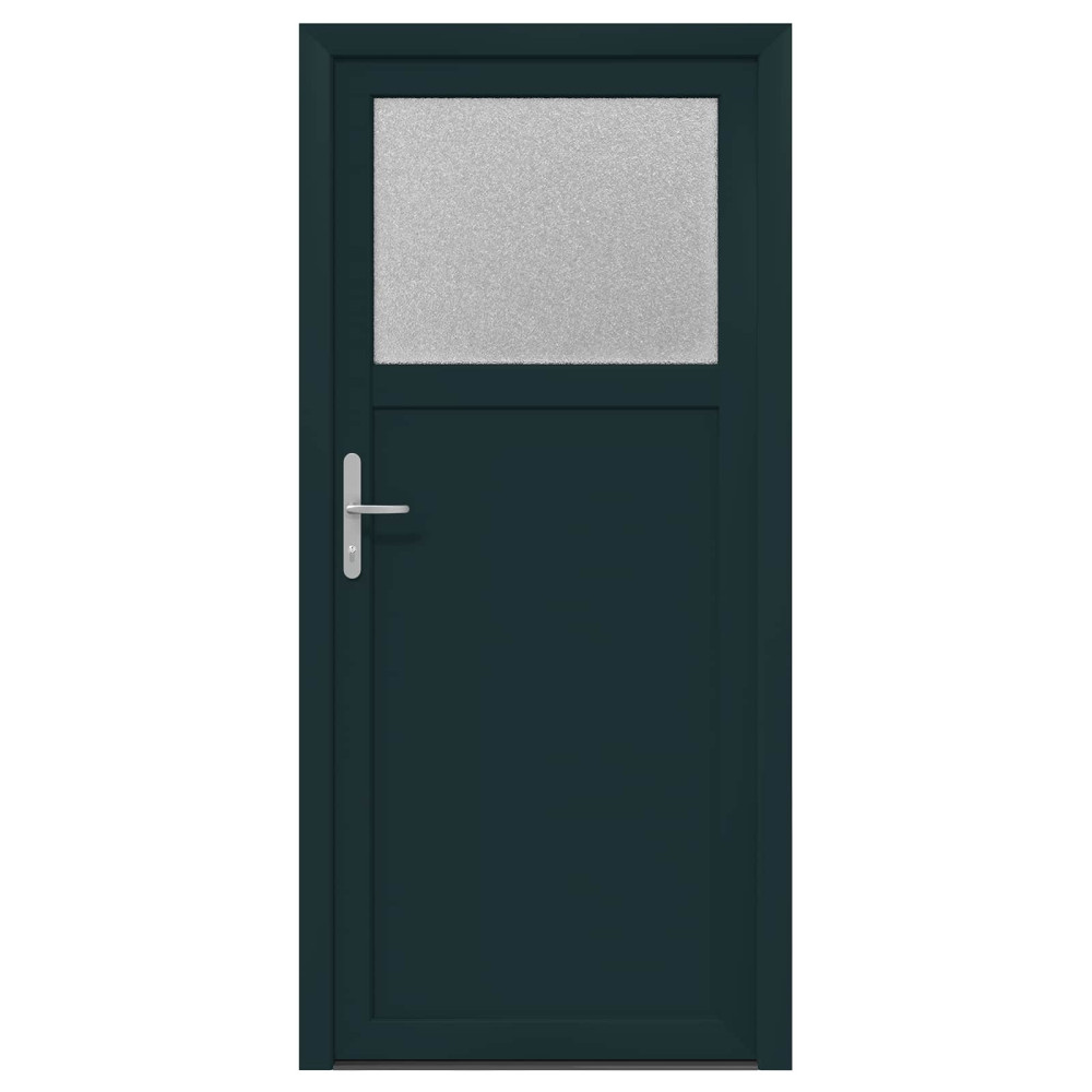 Produktbild för Sidentré Dörr Antracit 98 x 198 cm PVC