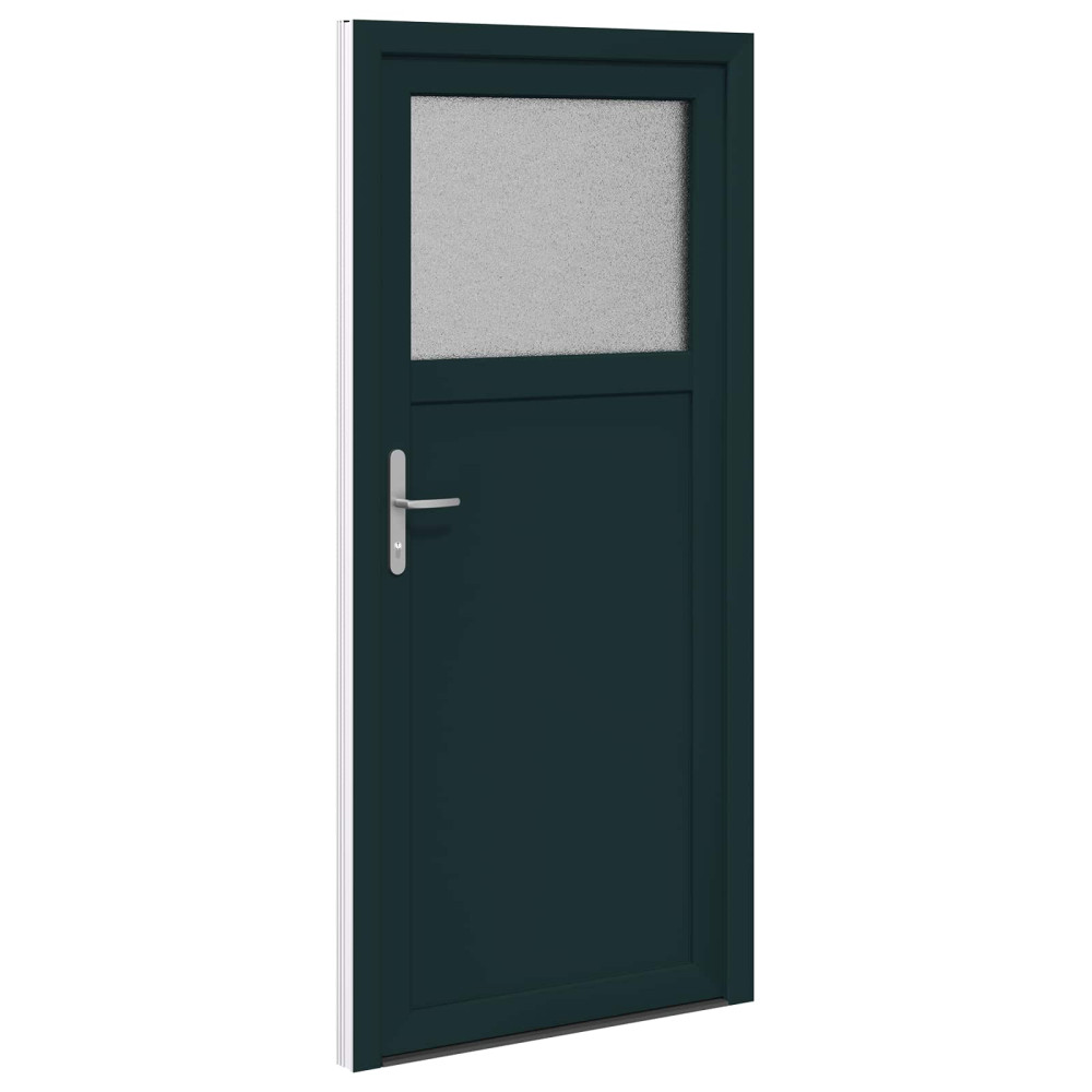Produktbild för Sidentré Dörr Antracit 98 x 198 cm PVC