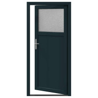 Produktbild för Sidentré Dörr Antracit 88 x 198 cm PVC