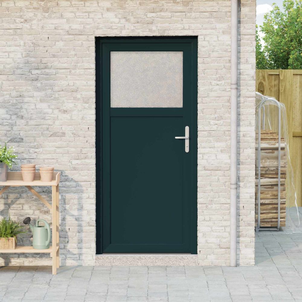 Produktbild för Sidentré Dörr Antracit 98 x 198 cm PVC