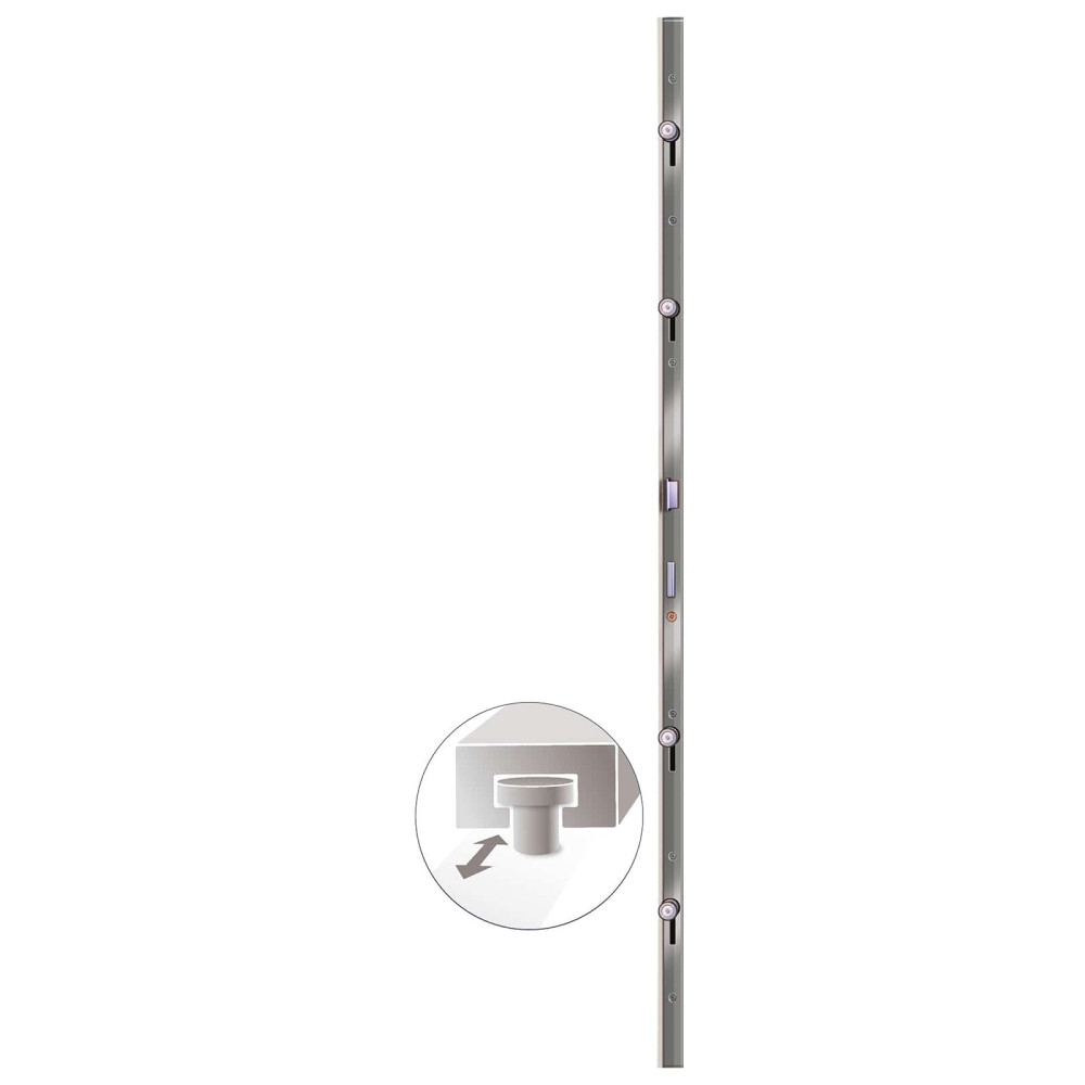 Produktbild för Sidentré Dörr Antracit 98 x 198 cm PVC