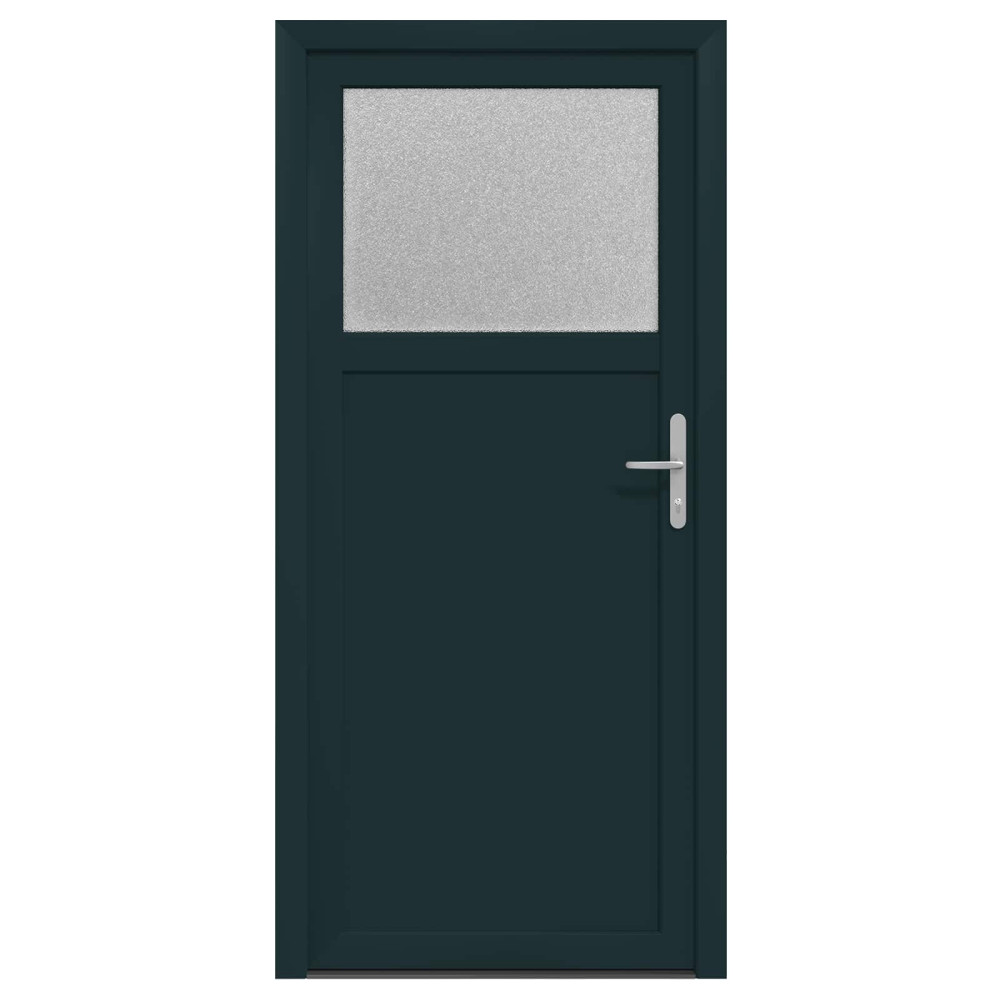 Produktbild för Sidentré Dörr Antracit 98 x 198 cm PVC
