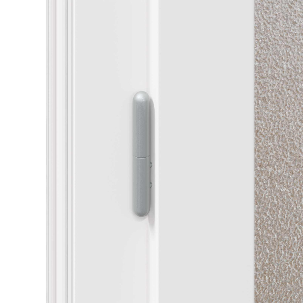 Produktbild för Sidentré Dörr Vit 98 x 198 cm PVC