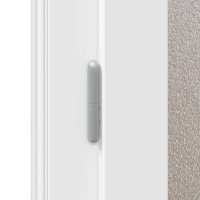 Produktbild för Sidentré Dörr Vit 98 x 198 cm PVC