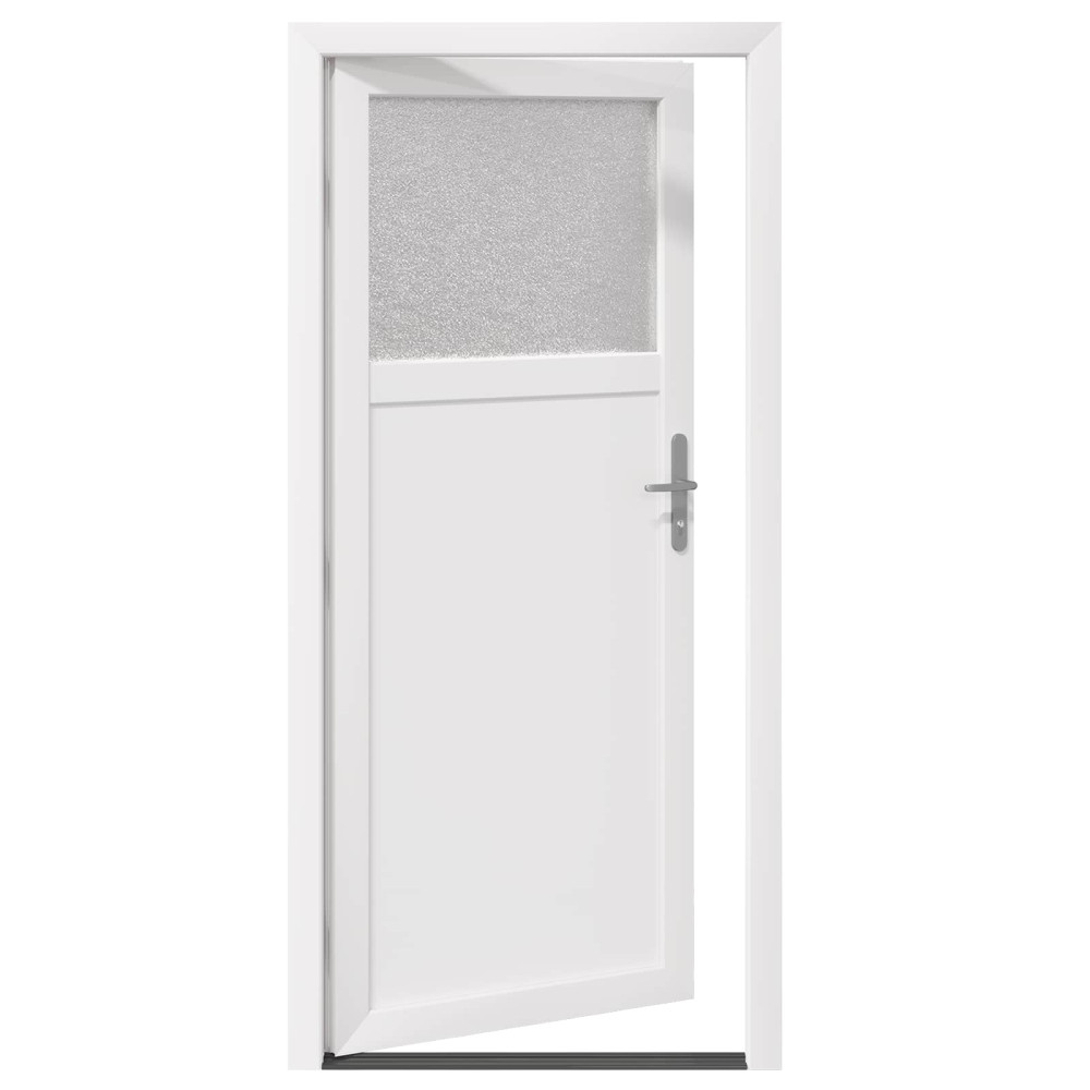 Produktbild för Sidentré Dörr Vit 98 x 198 cm PVC