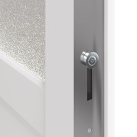 Produktbild för Sidentré Dörr Vit 88 x 198 cm PVC