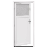 Produktbild för Sidentré Dörr Vit 88 x 198 cm PVC