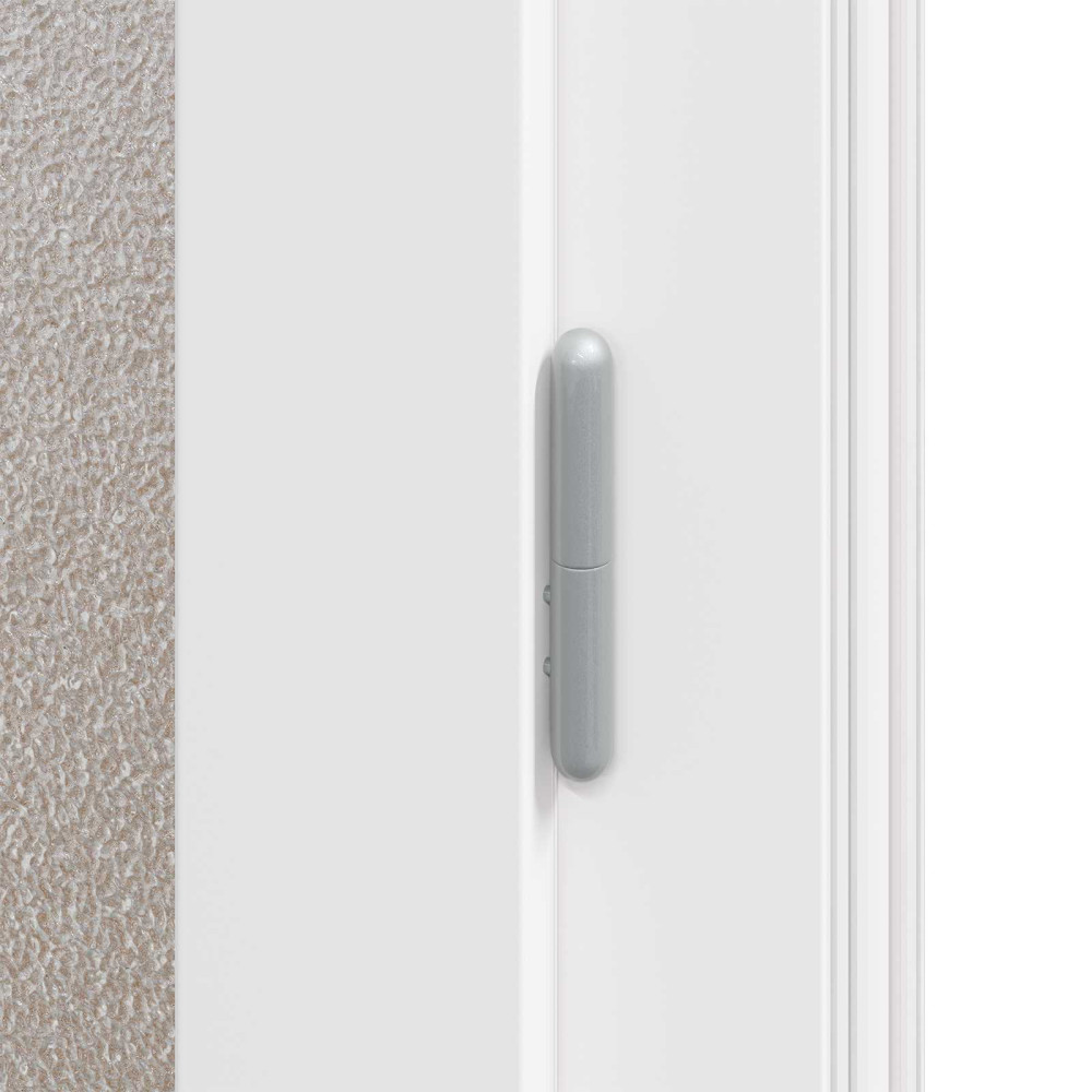 Produktbild för Sidentré Dörr Vit 88 x 198 cm PVC