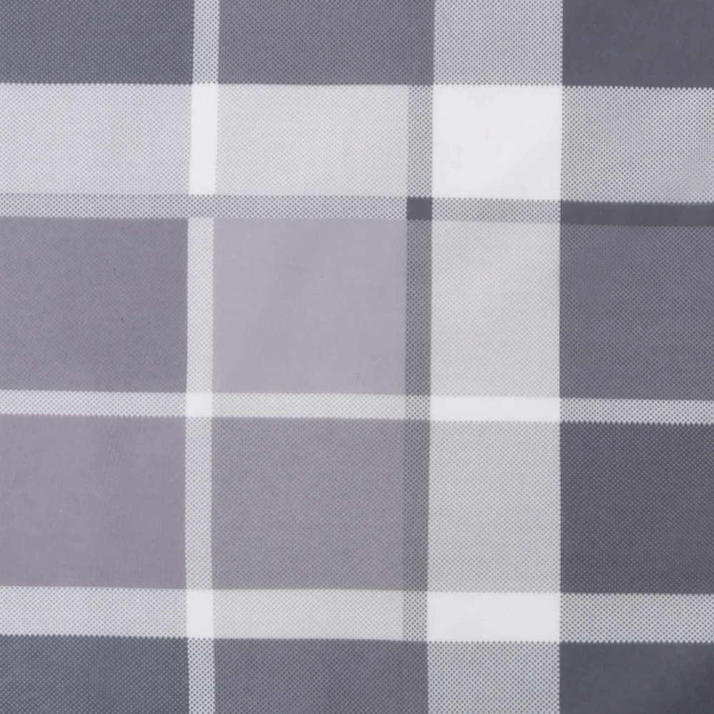Produktbild för Utomhuskudde Rutig 4 pcs Grå rutigt 60 x 60 cm Tyg