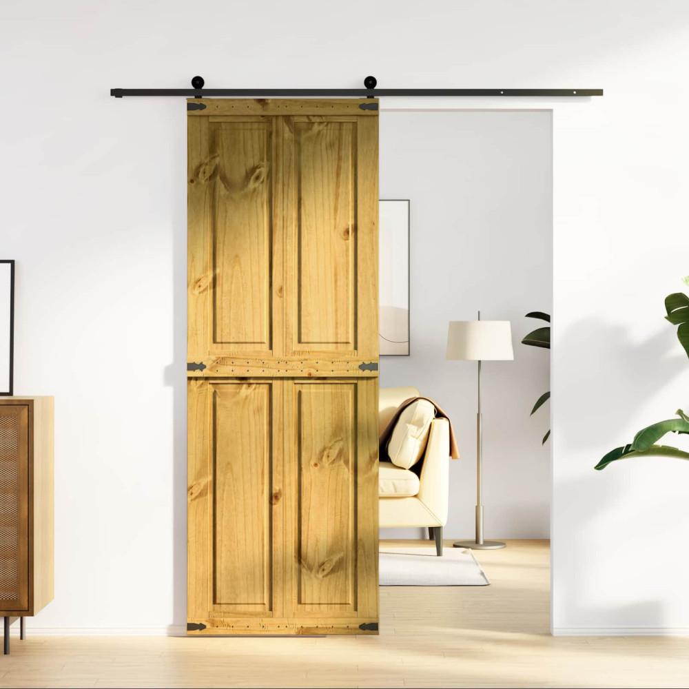 Produktbild för Ladugårdsdörr Corona HonungsBrun 70 x 210 cm Massiv furu
