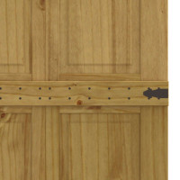 Produktbild för Ladugårdsdörr Corona HonungsBrun 80 x 210 cm Massiv furu