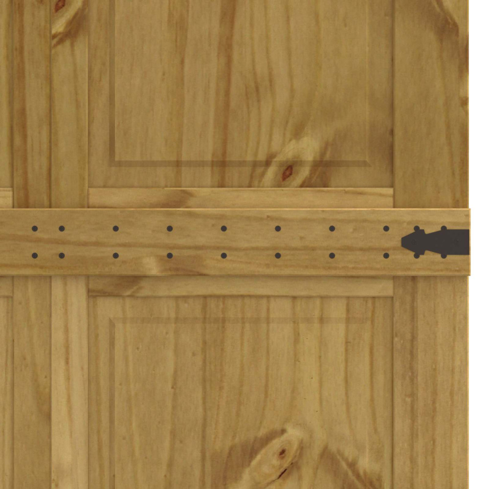 Produktbild för Ladugårdsdörr Corona HonungsBrun 90 x 210 cm Massiv furu