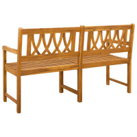 Produktbild för Utomhusbänk Naturlig 150 x 55,5 x 90 cm Massivt Akaciaträ