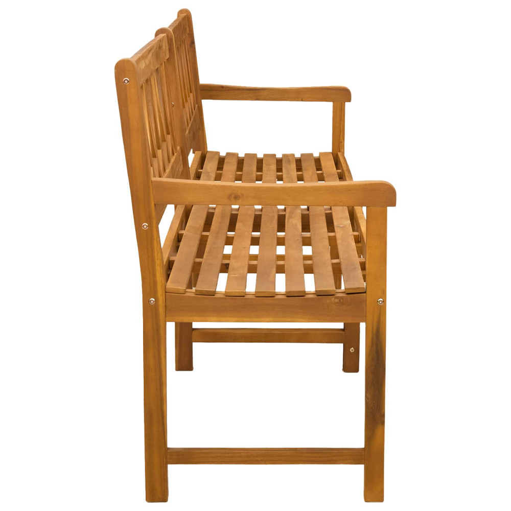 Produktbild för Utomhusbänk Naturlig 180 x 55,5 x 90 cm Massivt Akaciaträ