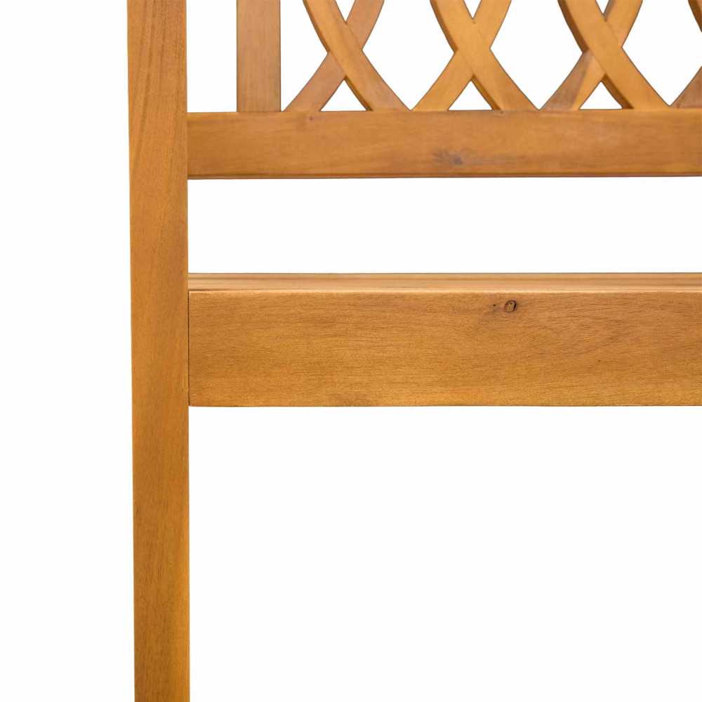 Produktbild för Utomhusbänk Naturlig 180 x 55,5 x 90 cm Massivt Akaciaträ