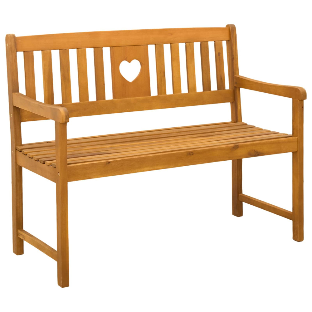 Produktbild för Utomhusbänk Naturlig 110 x 55,5 x 90 cm Massivt Akaciaträ